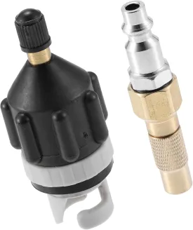 1 Set Paddle Board Valve Adapter with America Type Push Inflatable Nozzle for Compressor Paddle Board Dinghy Stand Up Paddle Board Inflatable Boat Replacement Car Parts