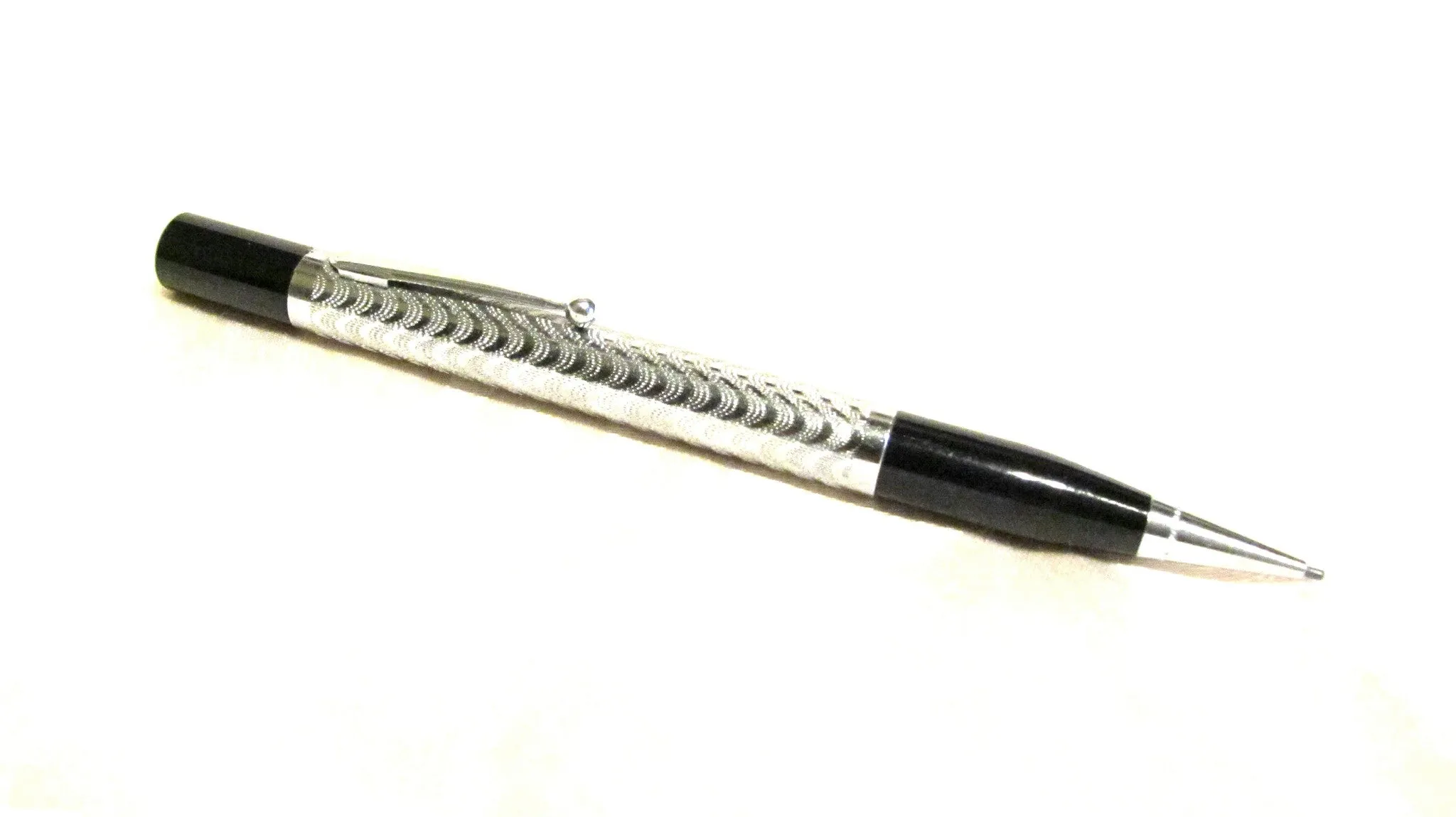 1950s Mechanical Pencil Lighter Silver Propelling Pencil Lighter Working Condition