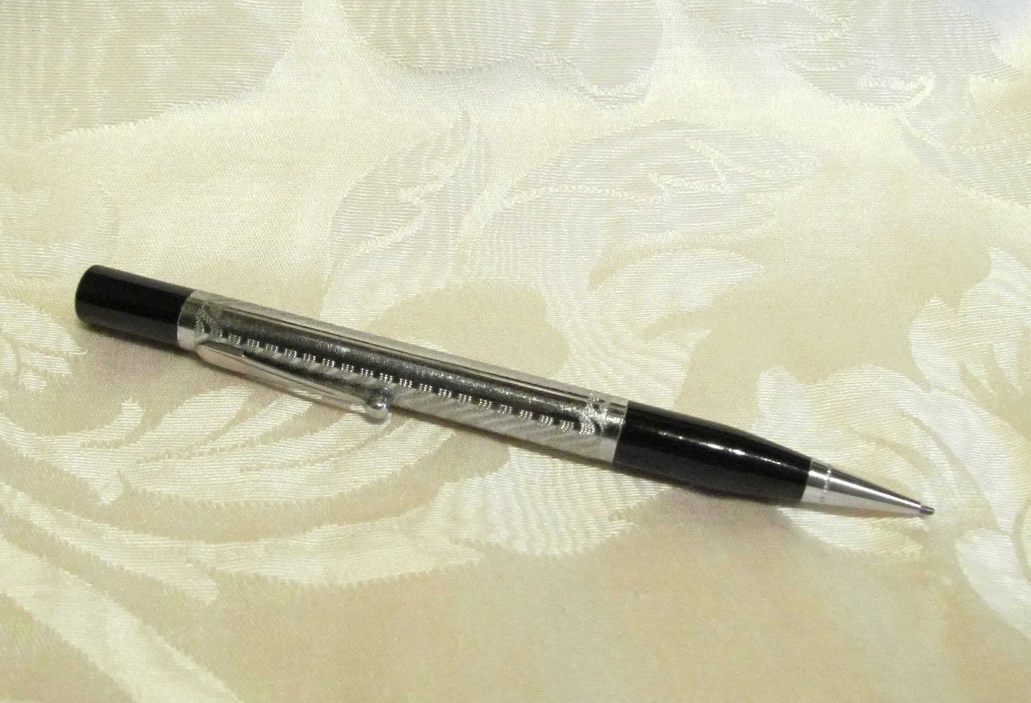 1950s Mechanical Pencil Lighter Silver Propelling Pencil Lighter Working Condition