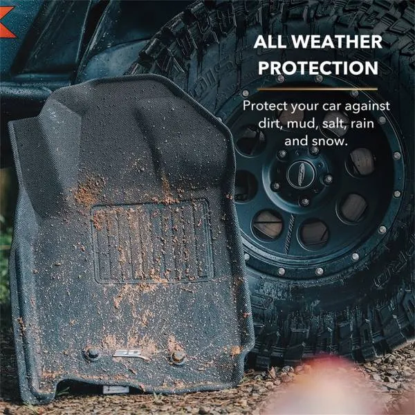 3D MAXpider Floor Mats Jeep Compass MK49 (07-13) All-Weather Kagu Series - Front or Second Row