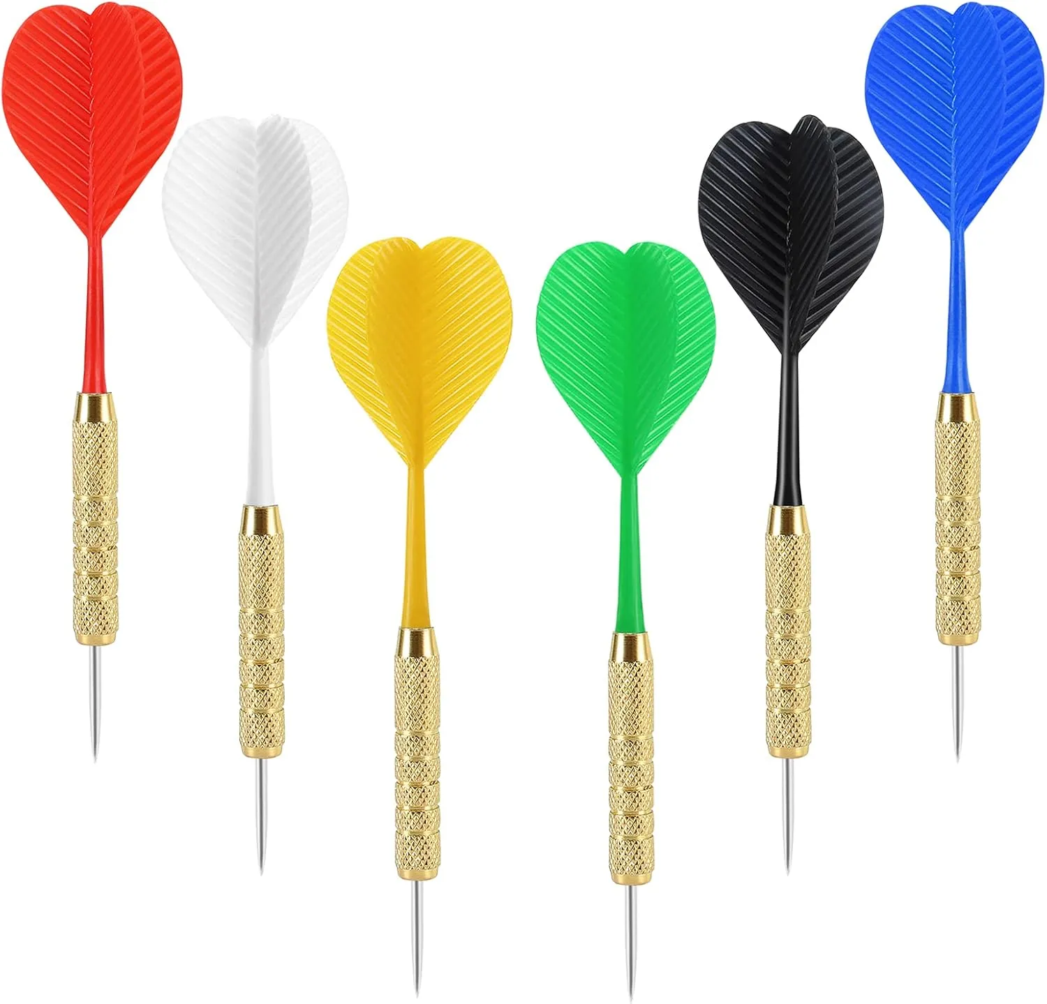 Accmor 18 Pack Steel Tip Darts, 18 Grams Metal Tip Dart Set, Darts Metal Tip Set, Metal Darts for Dartboard