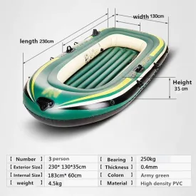 Adult Inflatable Fishing Boat Children's Inflatable Boat with Paddles Inflatable Raft for Fishing Inflatable Kayak