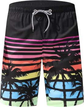 APTRO Men's Swim Trunks 9" Quick Dry Swimsuits Beach Bathing Suits Swim Shorts Mesh Liner