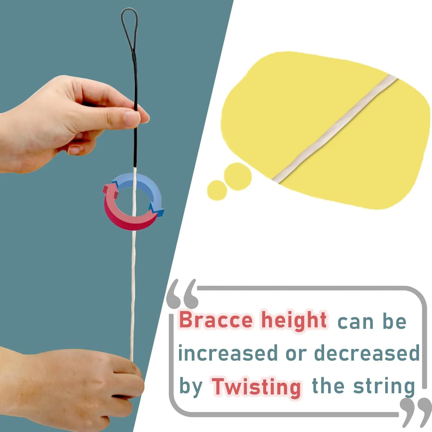 Archerest Archery Bowstrings-AMO 52" to 68" in 12 14 16 Strands, Recurve Bow String Replacement Bowstring for Traditional Longbow, Fast Flight Plus Bow String, Universal Archery Equipment