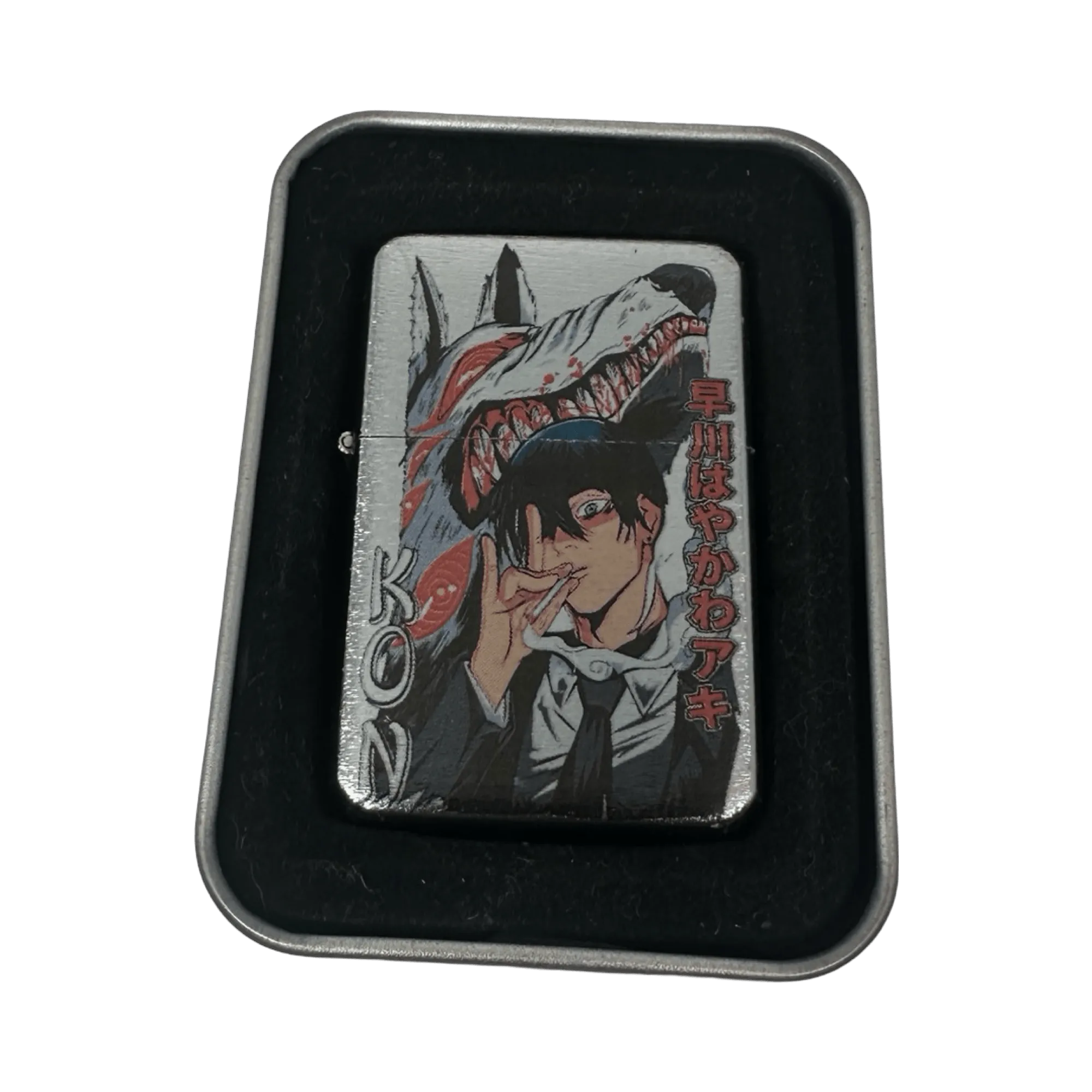 Chainsaw Man Anime Art Design Flip Top Lighter