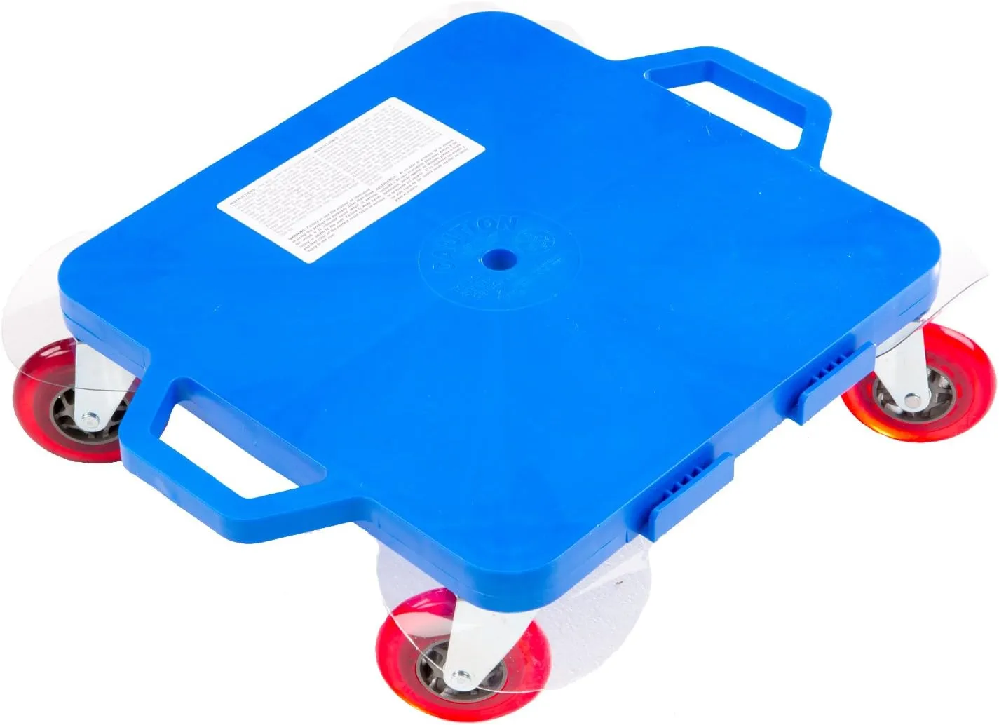 Cosom Scooter Board, 16 Inch Premium Sit & Scoot Board with 4 Inch Non-Marring Performance Wheels, Double Race Bearings, & Safety Handles, Physical Education Class Equipment, Blue