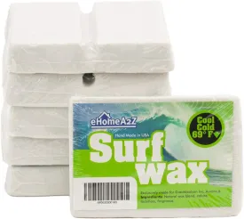 EHOMEA2Z Surf Wax Cool Cold High Performance All Natural Grapefruit Scent Surfwax Surfing Surfboard Bumps Skimboard Water Sticky