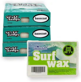 EHOMEA2Z Surfboard Wax Cool Cold Bundle with Sticky Bumps Basecoat Surf Wax Surfboard Surfing Accessories Surfing Wax (4)