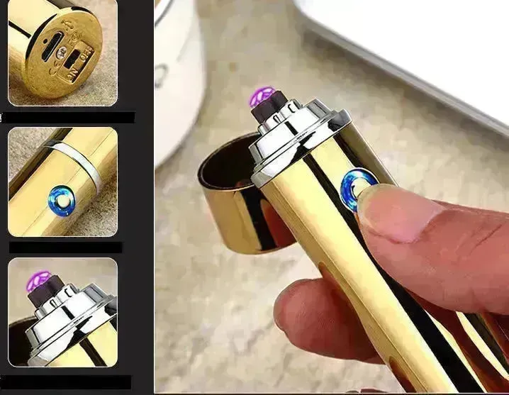 Electric USB Lighter Smokeless Windproof Cigarette Cigar Lighters