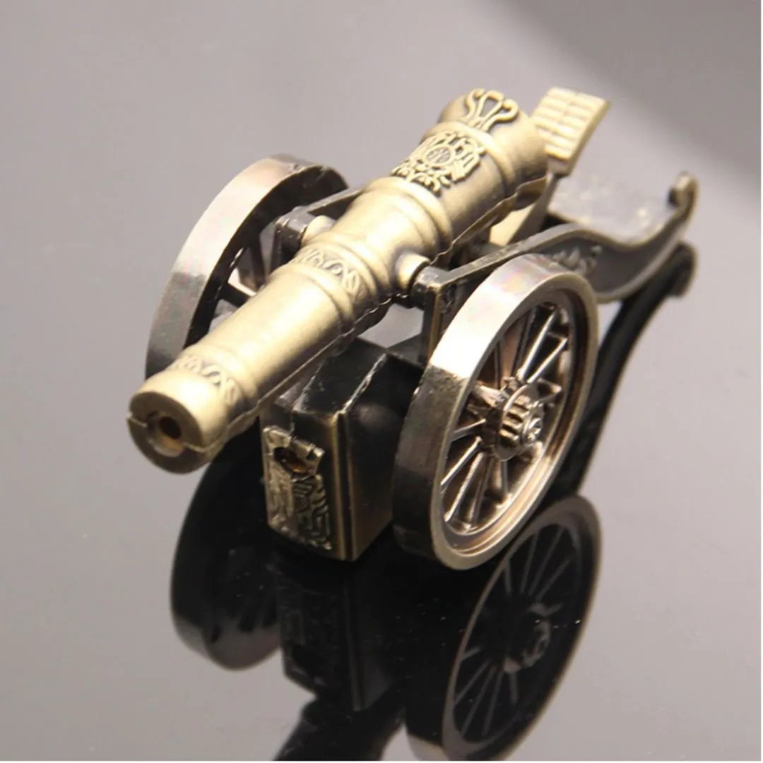 Geekmonkey Antique Cannon Lighter - Butane Gas Lighter [Refillable]