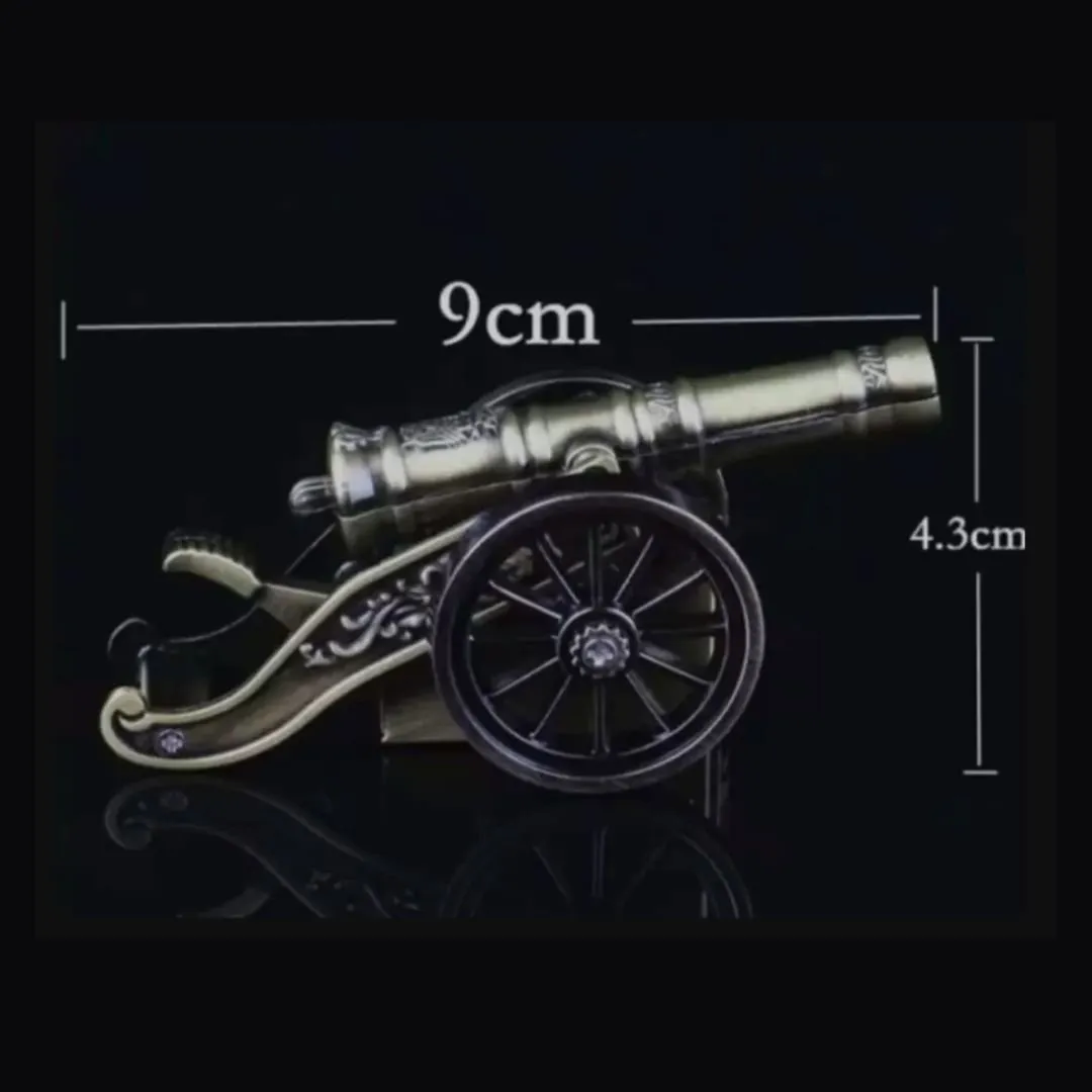Geekmonkey Antique Cannon Lighter - Butane Gas Lighter [Refillable]