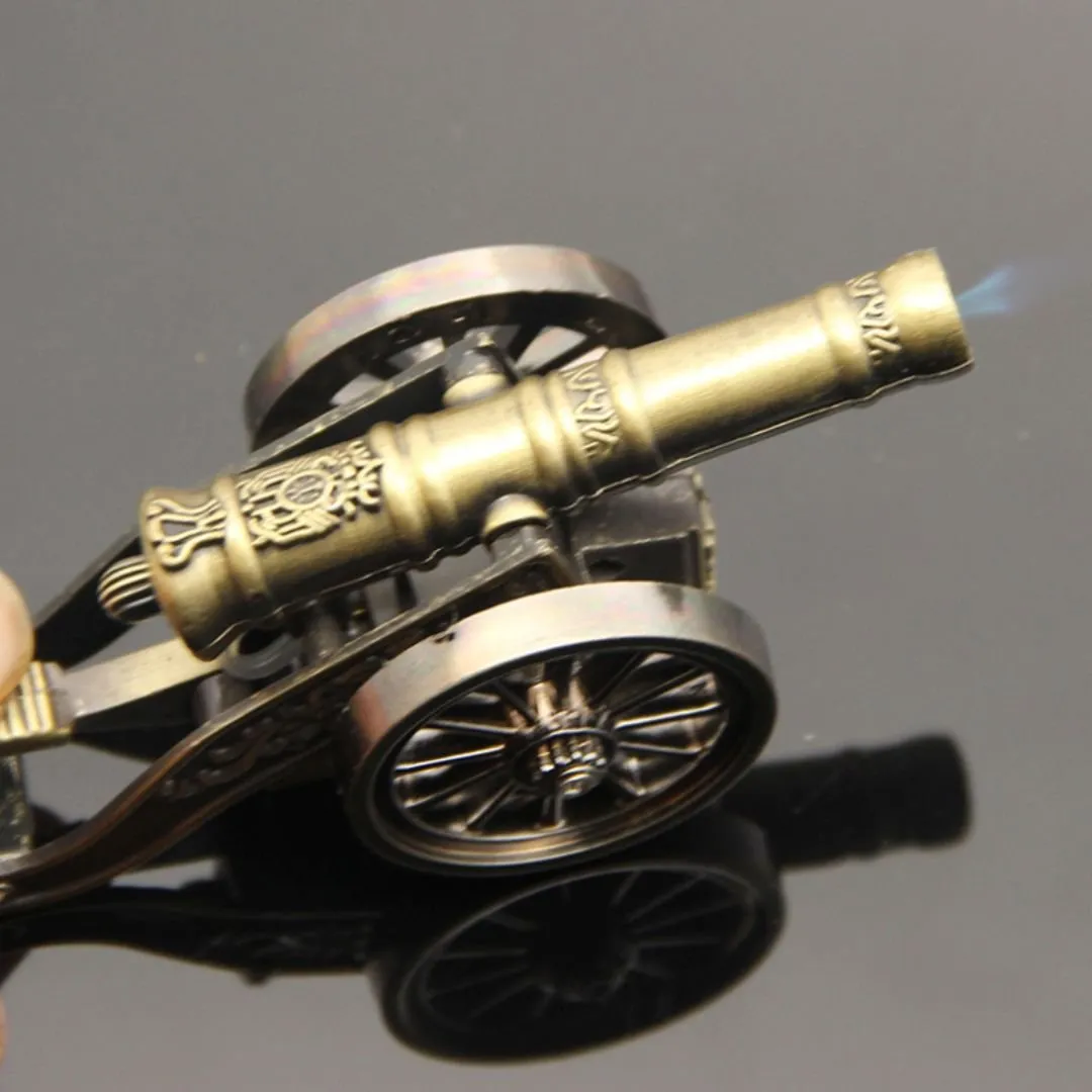 Geekmonkey Antique Cannon Lighter - Butane Gas Lighter [Refillable]