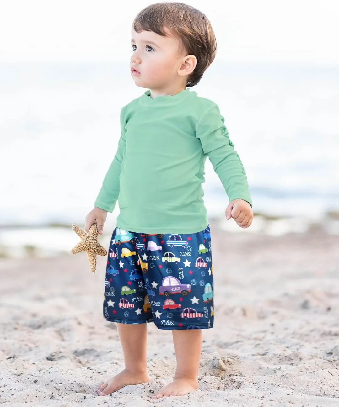 GOODKIDS Boys Swim Trunks Toddler Swim Board Shorts Quick Dry Beach Swimwear Trunks Shorts Bathing Bottom for Boy 2-8 Years