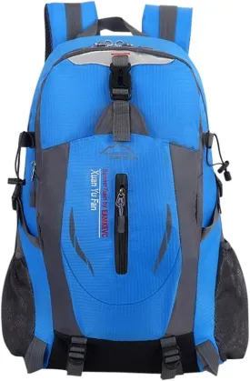 Outdoor Trekking Backpack Nylon Waterproof Hiking Travel 40L Large Capacity Knapsack Lightweight