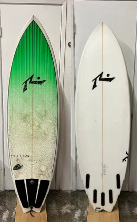 Piranha 5'11" x 20.25 X 2.5 - 33.50L, Triple Wing Swallow, 5x  Futures Fin Boxes, PU [Good] - ID:941627