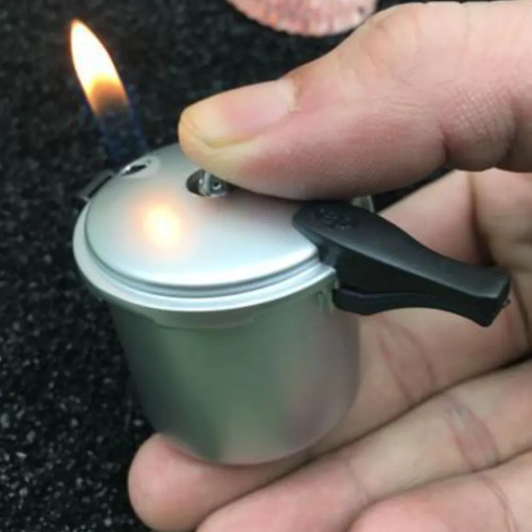 Pressure Cooker Shaped Lighter | Cute Collectible Butane Gas Refillable Lighter