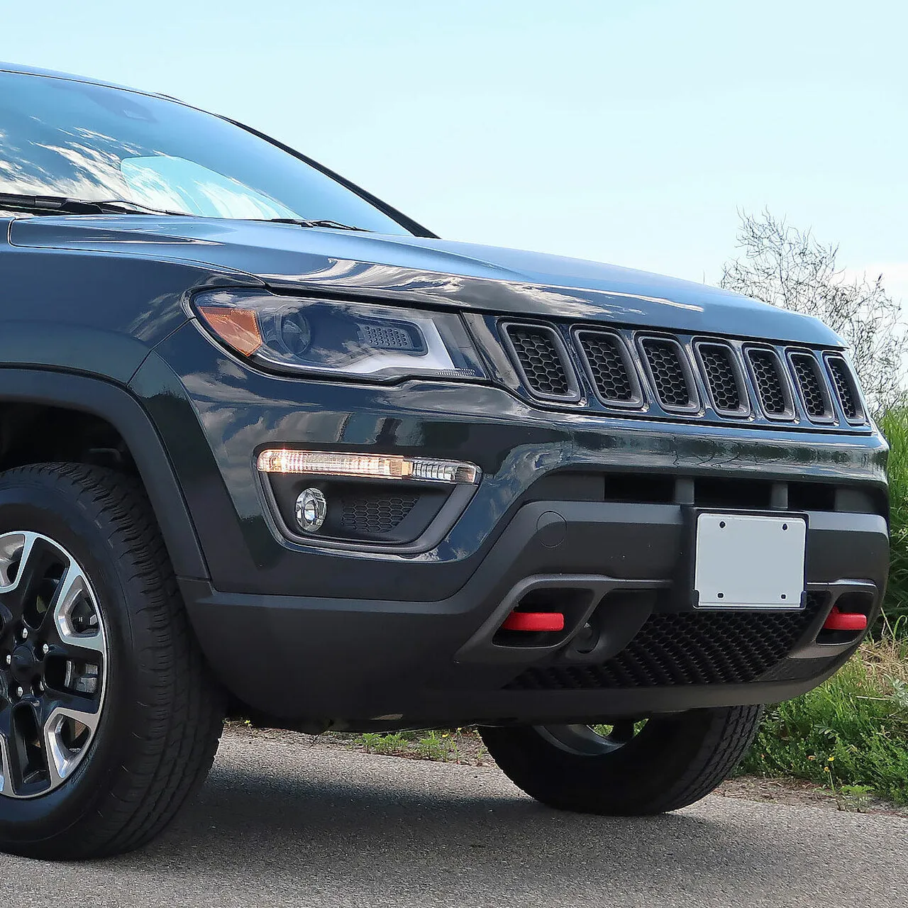 Spec-D OEM Fog Lights Jeep Compass (2017-2020) Chrome Housing - Clear Lens