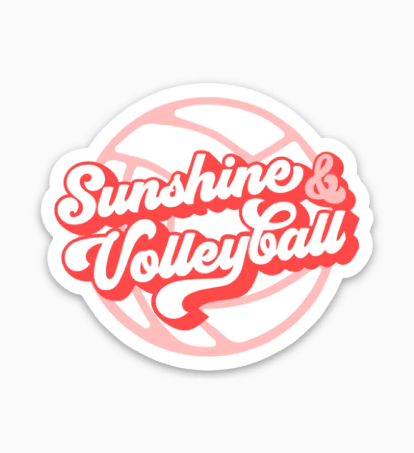 Sunshine & Volleyball Sticker