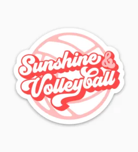 Sunshine & Volleyball Sticker