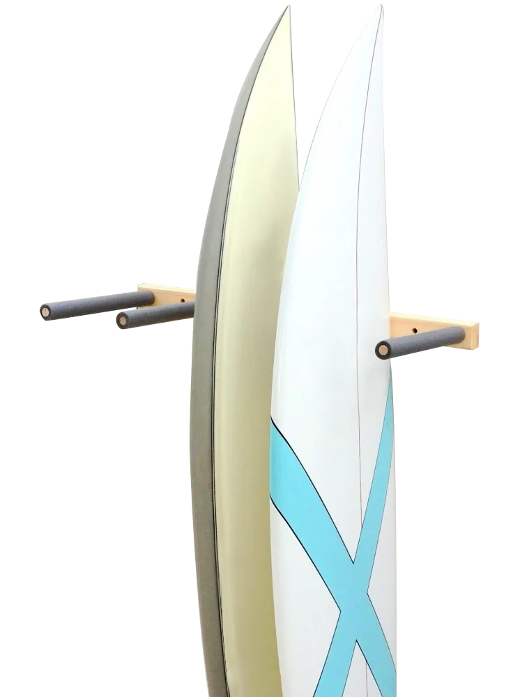 Surfboard Wall Rack VERTICAL - Wooden Triple by Pro Racks