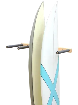 Surfboard Wall Rack VERTICAL - Wooden Triple by Pro Racks