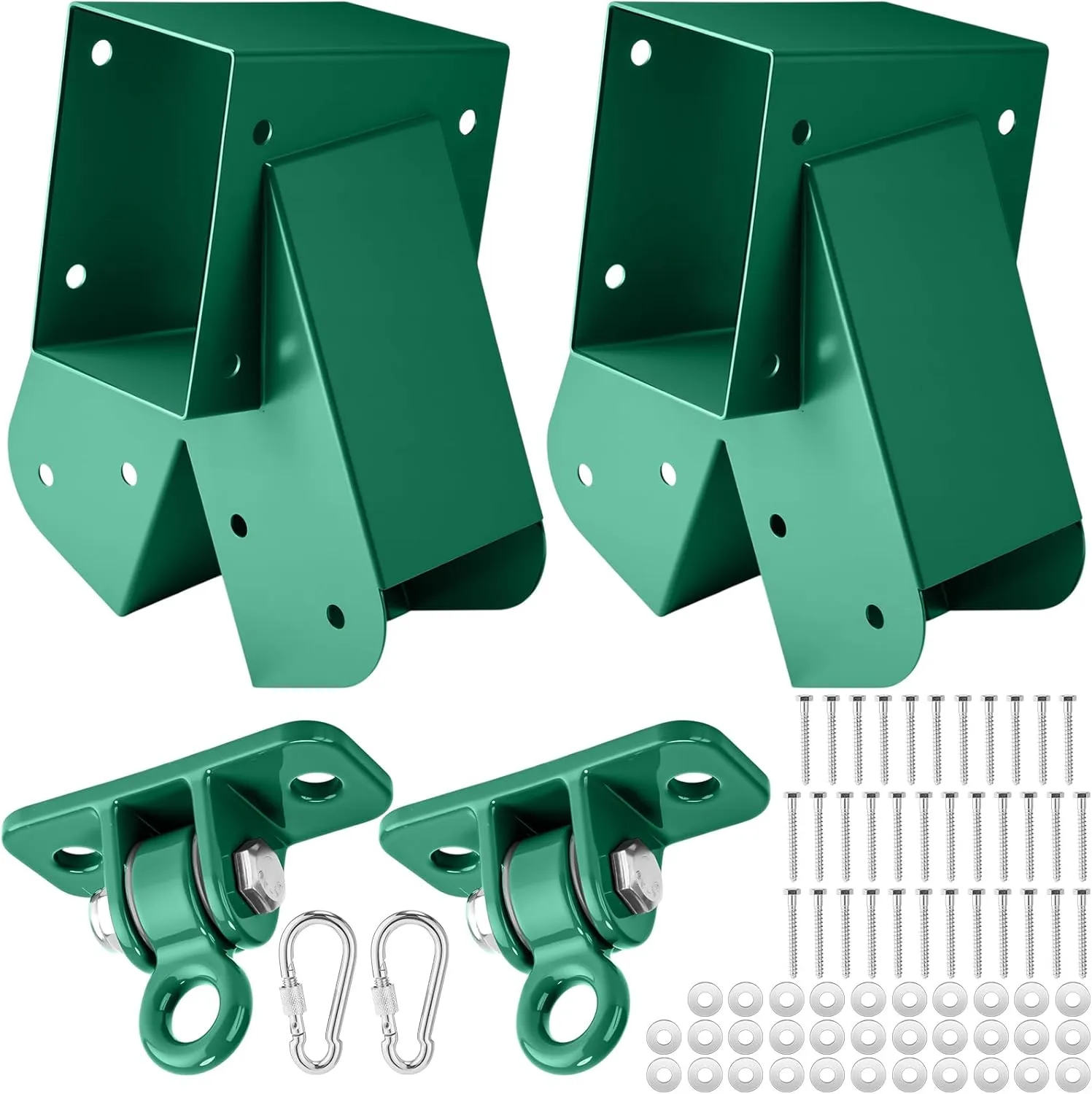 Swing Brackets Set Swing Hangers with Mounting Parts for Outdoor Playground Backyard Equipment (4)