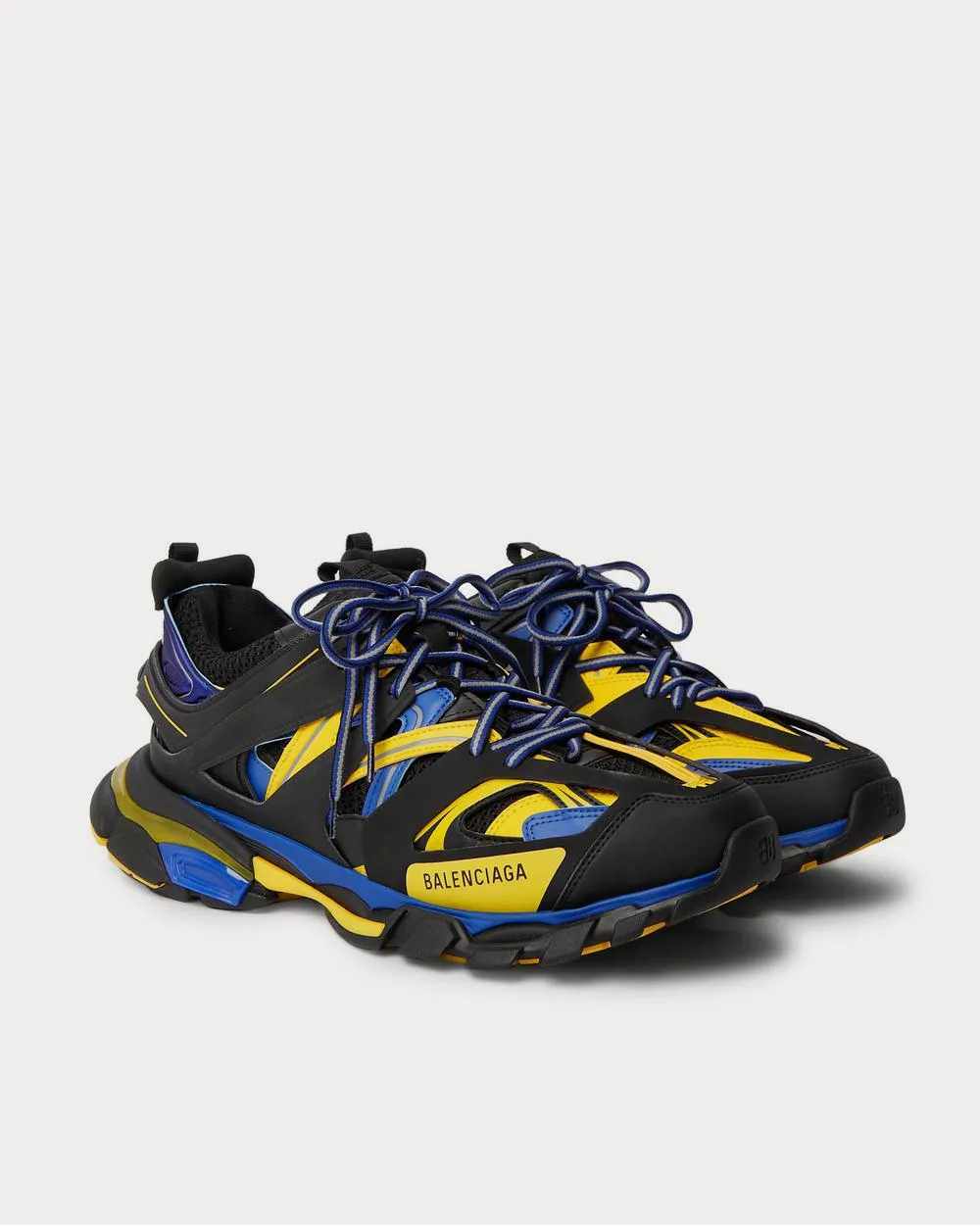 Track Nylon, Mesh and Rubber  Black low top sneakers