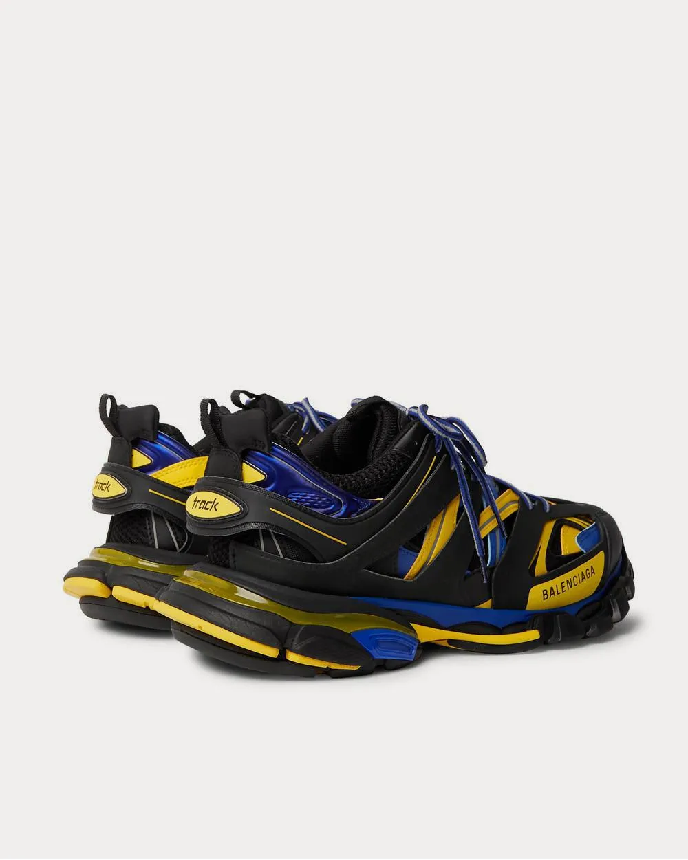 Track Nylon, Mesh and Rubber  Black low top sneakers