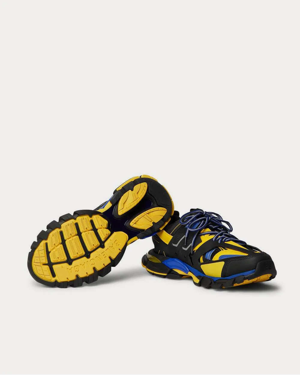 Track Nylon, Mesh and Rubber  Black low top sneakers