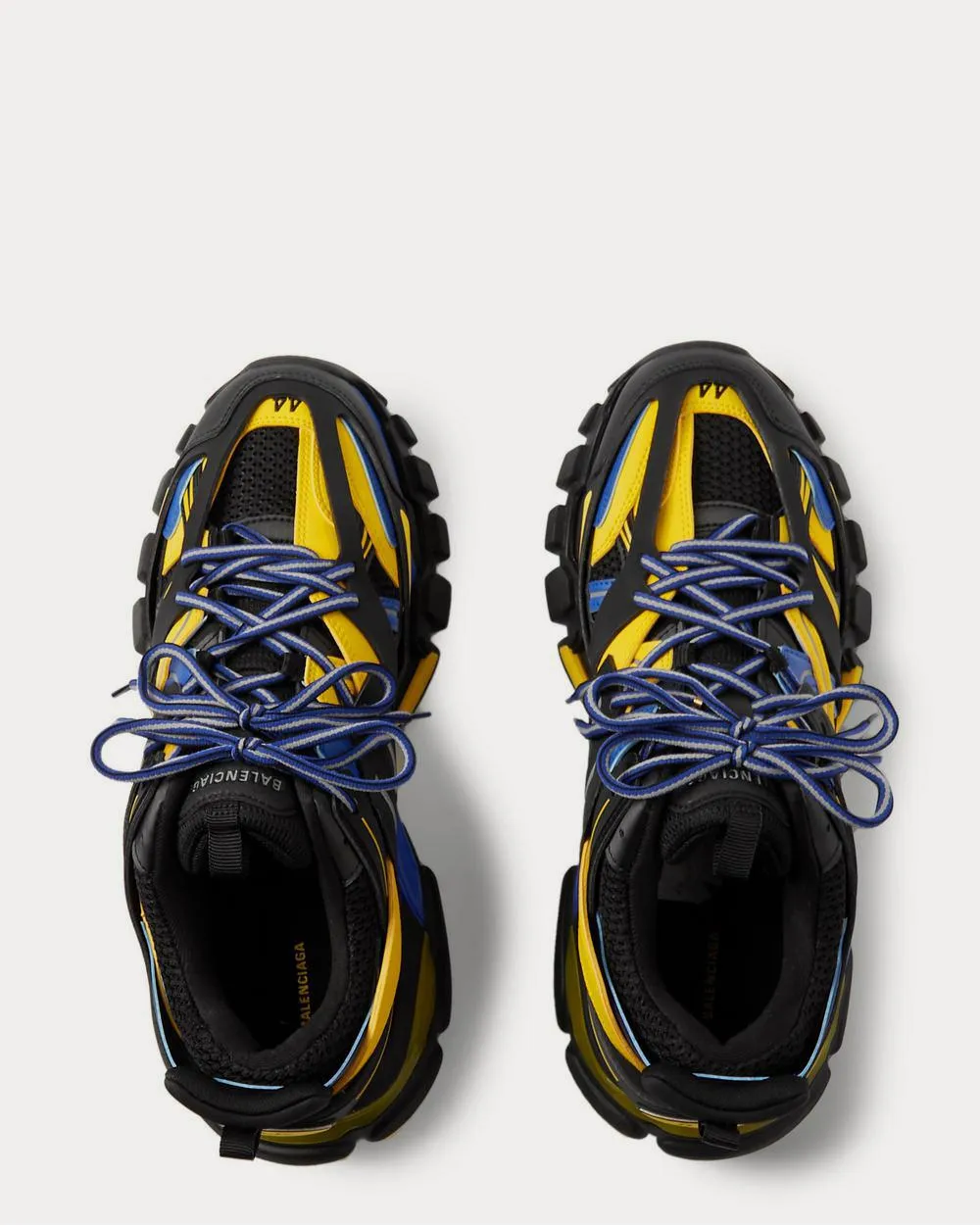Track Nylon, Mesh and Rubber  Black low top sneakers