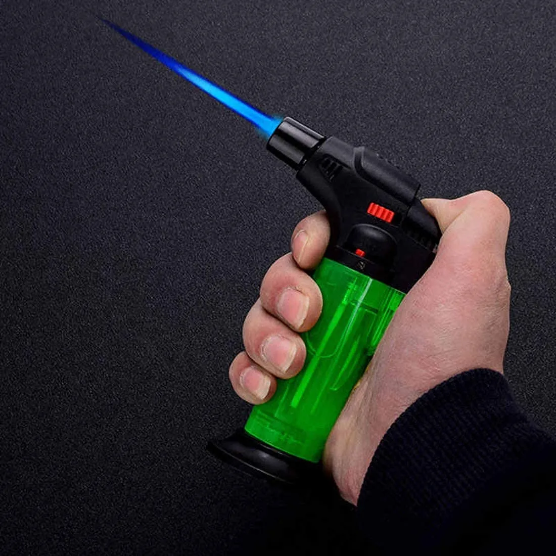 Windproof Refillable Butane Jet Torch Flame Gas Lighter Tool